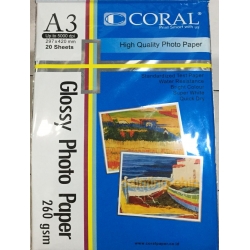 CORAL GLOSSY A3 260g